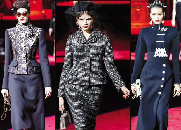 Повратак дамских костима: Миди сукња и кратки сако су одлична комбинација